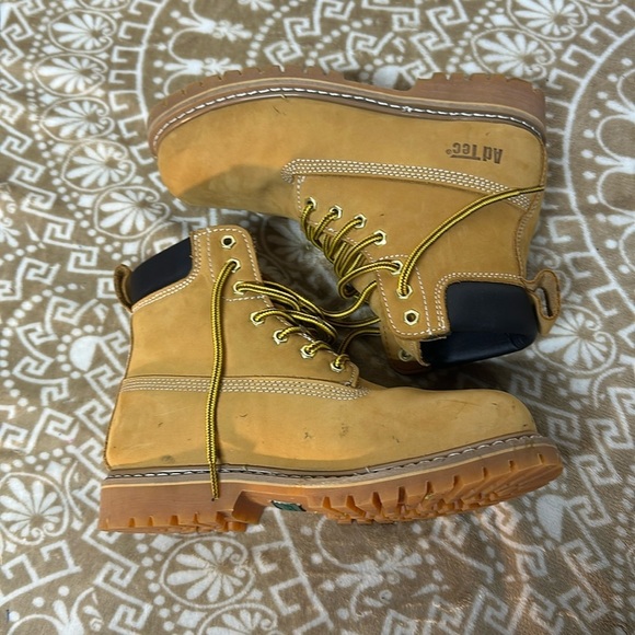 AdTec Boots Industrial Grade Steel Toe Tan Leather Men’s Size9 main image 7